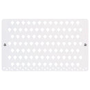 White Wall Mount Earring, Jewelry Display Organizer with 94 Holes