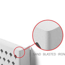 White Wall Mounted Jewelry Organizer Display with 109 Holes & 19 Hooks