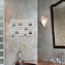 Frosted Acrylic Wall Mount Earring, Jewelry Display Organizer with 94 Holes