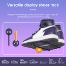 Black Metal Floating Shoe Display Shelves (Set of 6)