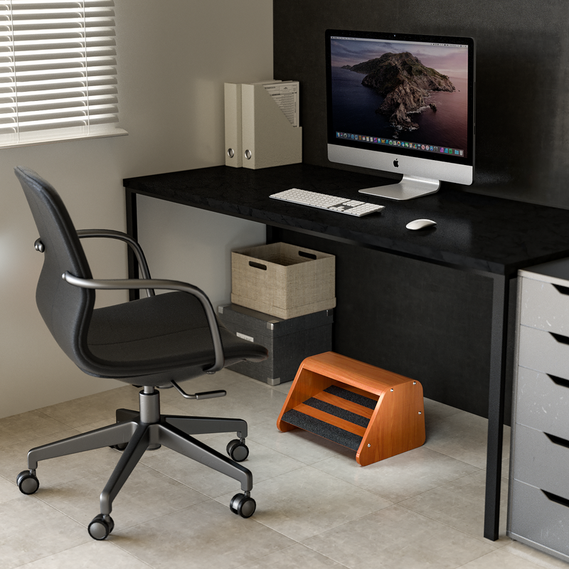Wooden Ergonomic Double Step Foot Rest