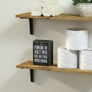 Rustic Black Wooden Funny Sign Box