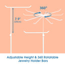 4 Tier White Jewelry Display Organizer