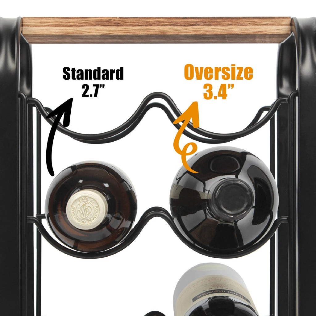 Rustic Countertop Wine Rack (6 Bottles) – J JACKCUBE DESIGN