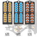 Wooden Coffee Capsule 4 Tier Holder Organizer