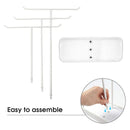 3 Tier White Metal Jewelry Display Treer Stand with Tray Storage