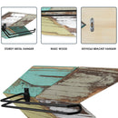 Set of 3 Wall Mount Rustic Wood Farmhouse Arrow Toilet Paper Holder