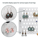 Frosted Acrylic Wall Mount Earring, Jewelry Display Organizer with 94 Holes
