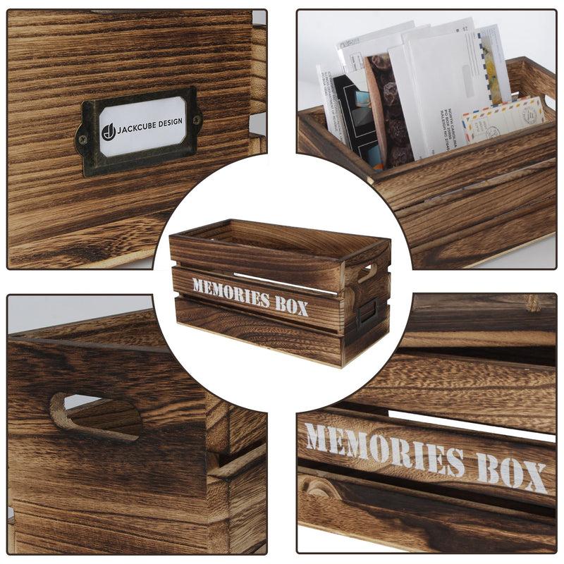 Rustic Wood Mail Organizer for Countertop