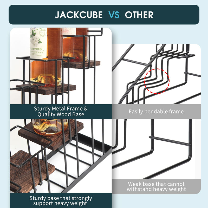 2 Tier Bamboo Spice Bottle Rack – J JACKCUBE DESIGN