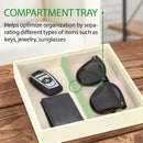 2 Compartment Valet Tray- Ivory