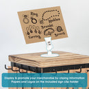 3 Tier 360 Rotating Black Metal Earring Holder Organizer