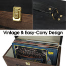Vintage Vinyl Record Storage Box