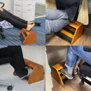 Wooden Ergonomic Double Step Foot Rest