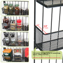 Set of 2 Wall Mount Spice Bottle Rack (2 Tier)