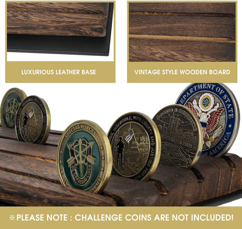 4 Row Challenge Coin Display Stand- Set of 2