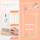 4 Tier White Jewelry Display Organizer