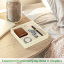 2 Compartment Valet Tray- Ivory