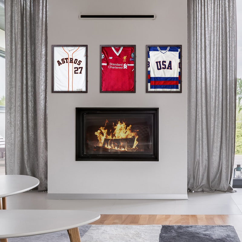 Lockable Jersey Display Shadow Box Case (Brown)