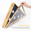 Rustic Wood Military Flag Display Case (5' x 9.5' Folded Flag)