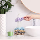 White Metal Scrunchie Holder Stand