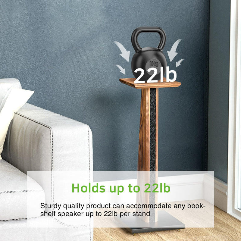 Solid Wood Speaker Stand- Set of 2