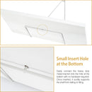 Rustic White Floating Hanging Shelf- Set of 2