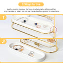 4 Tier Gold Jewelry Display Stand with Ceramic Tray