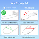 White Metal Floating Shoe Display Shelves (Set of 6)