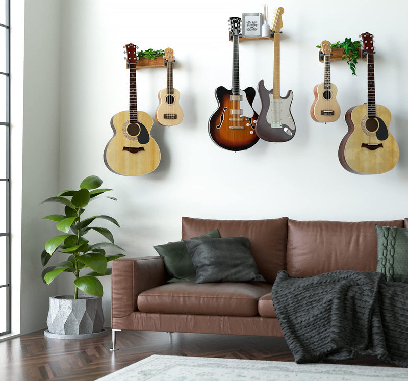 Guitar Wall Hangers with 2 Holders