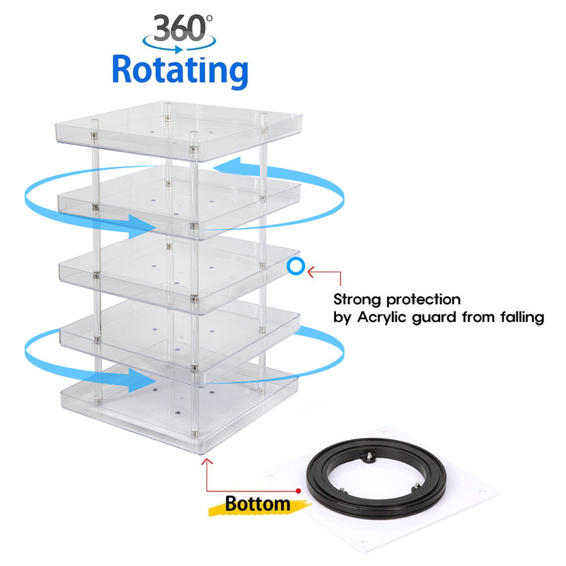 Acrylic Bathroom Floating Shelves 3-Tier Clear Shelves