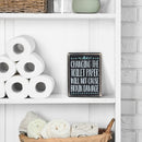 Rustic Black Wooden Funny Sign Box