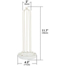 White Metal Scrunchie Holder Stand