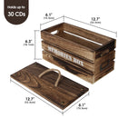 CD Storage Box Holder Case with Lid