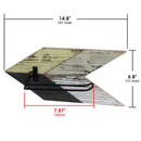 Set of 3 Wall Mount Rustic Wood Farmhouse Arrow Toilet Paper Holder