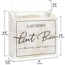 Magnetic Lint Bin (White Washed Wood)