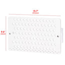 White Wall Mount Earring, Jewelry Display Organizer with 94 Holes