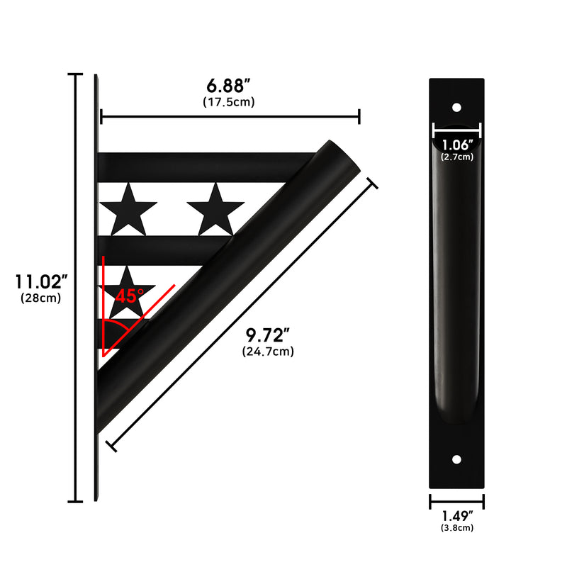 Heavy Duty Stainless Steel Flag Pole Holder Bracket