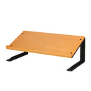 Wide Wooden Tablet, Book Stand for Desk with Black Plastic Legs