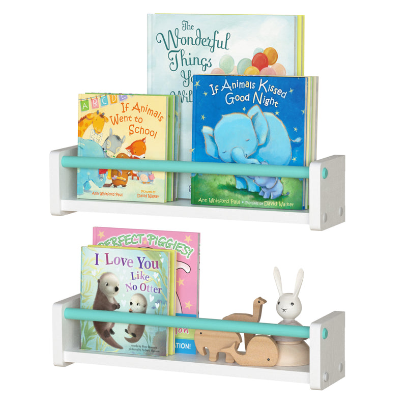 Set of 2 Floating Ledge Shelf for Kids Nursery