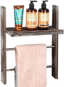 Wall Mount Towel Rack with Shelf