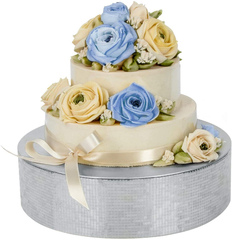 Silver Cake Display Stand Tray -(12 inches)