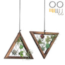 Set of 2 Triangle Frame Hanging Airplant Holder