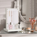 Rotating White Two-Sided Jewelry Display Stand