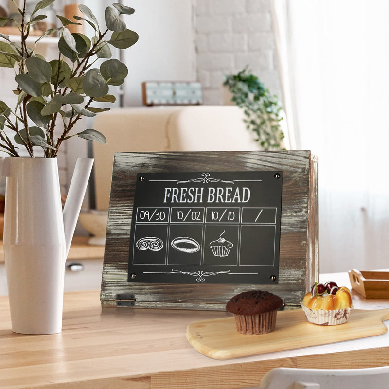 Bread Storage Container Box with Chalkboard