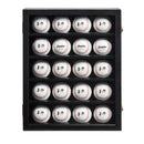 20 Baseball Leather Display Case Cabinet Wall Rack Holder