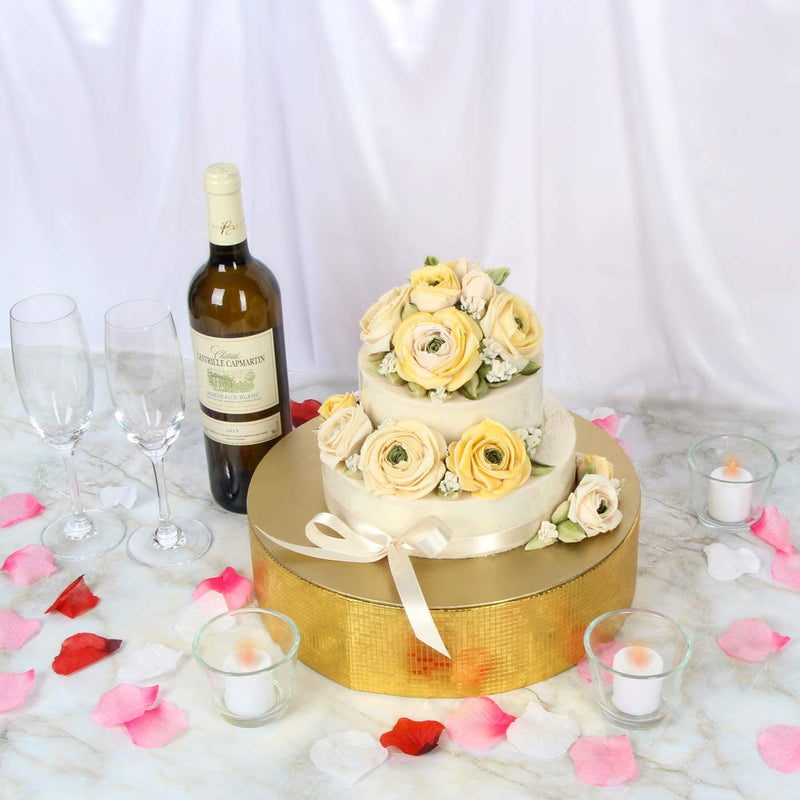 Gold Cake Display Stand Tray -(12 inches)