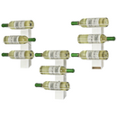 White Wall Mount Wine Rack Organizer for 9 Bottles