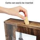 Rustic Wood Wine Cork Shadow Box Holder Frame