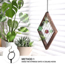 Diamond Frame Hanging Airplant Holder